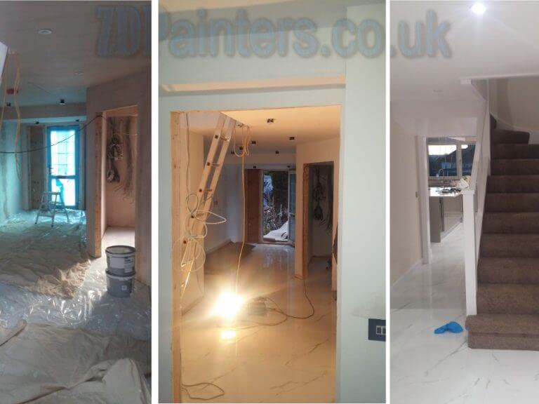 ZD Painters Interior Painting - Newly Built Extension
