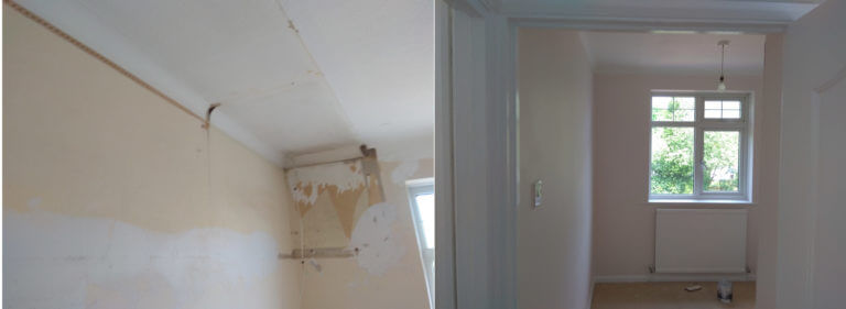 ZD Painters Interior Painting - Damaged Ceiling and Walls
