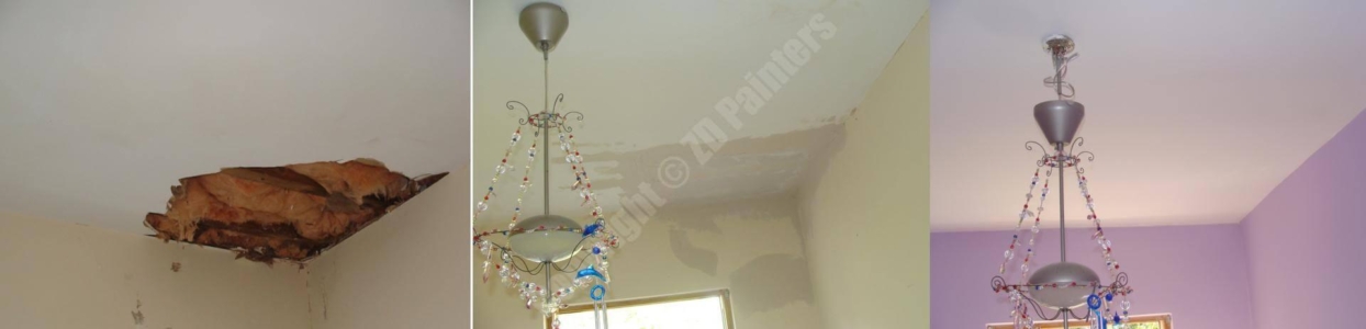 ZD Painters Repairing Damaged From Leakage Ceiling ZD Painters Repairing Damaged From Leakage Ceiling