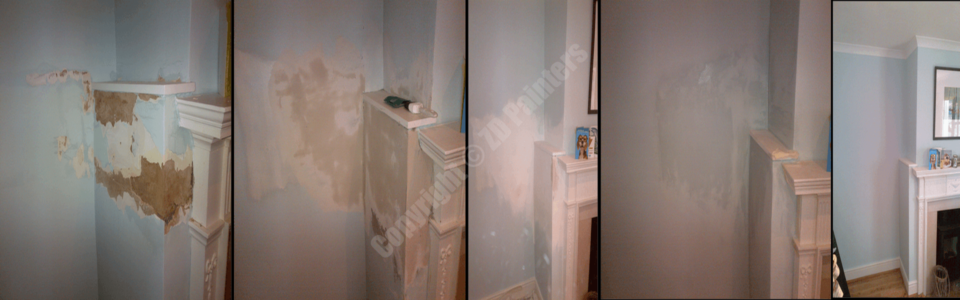 ZD Painters Repairing Damaged From Leakage Wall ZD Painters Repairing Damaged From Leakage Wall